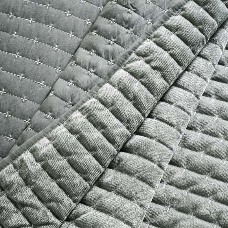 Pan Home Sharon 3-piece Bedspread Set 220x240cm - Sage - Image 3