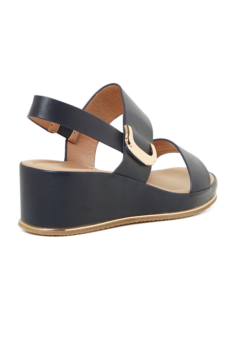 GEOOMNII Comfort Sandals for Ladies – NAVY Sandals with Sling Back | Comfortable PU Upper & TPR Sole - Image 3