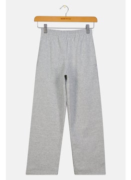 Champion Kids Boy Sportswear Fit Outdoor Sweatpants, Heather Grey  - Image 2