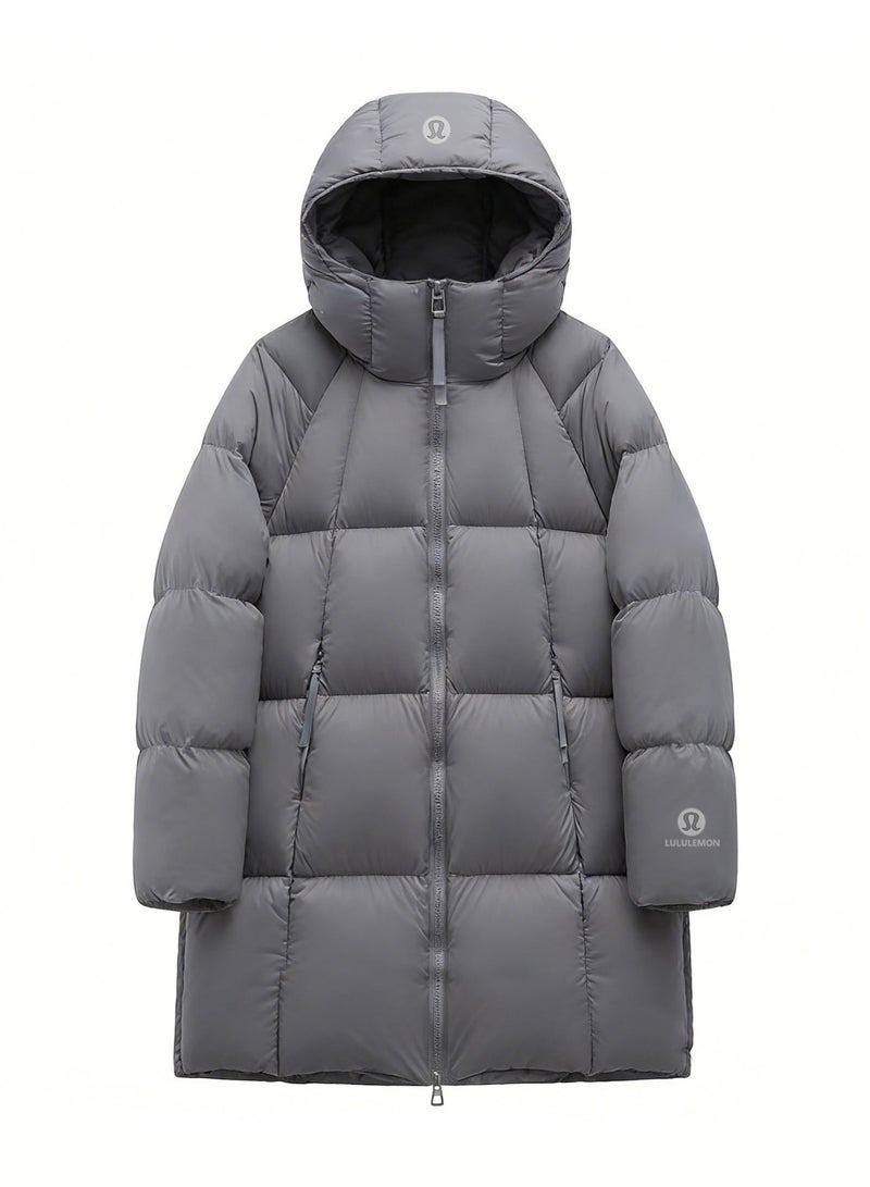 لولوليمون Lululemon Longline Cotton Jacket - Unisex Warm Winter Coat, Quilted Design, Zipper Pocket, Extremely Warm and Lightweight, Super Soft - Image 2