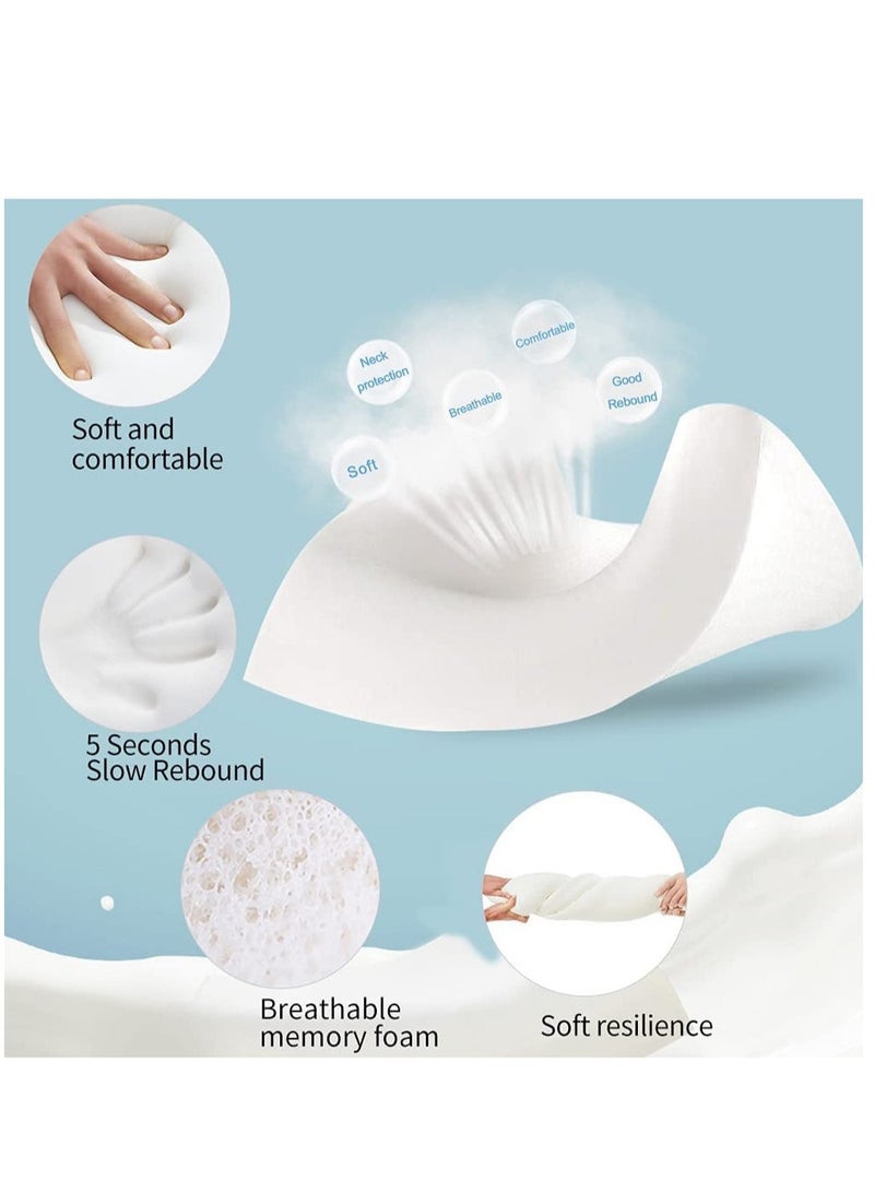 ELTRAZONE Memory Foam Pillow (23.6"x13.8"), Findigit Cervical Neck Support Pillow for Sleeping, Contour Ergonomic Orthopedic Pillow for Back, Side Sleeper - Image 5