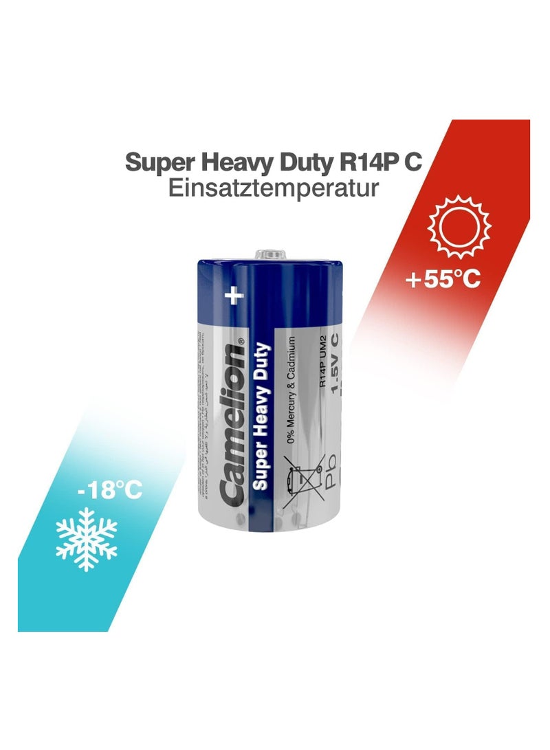 Camelion Camelion C battery Super Heavy Duty Battery (Pack of 2) 72 Packs - Image 3