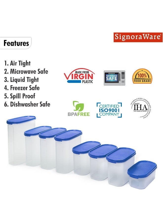 Signoraware Organise Your Kitchen Set 8-Pieces Mod Blue - Image 4