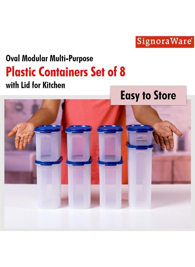 Signoraware Organise Your Kitchen Set 8-Pieces Mod Blue - Image 3