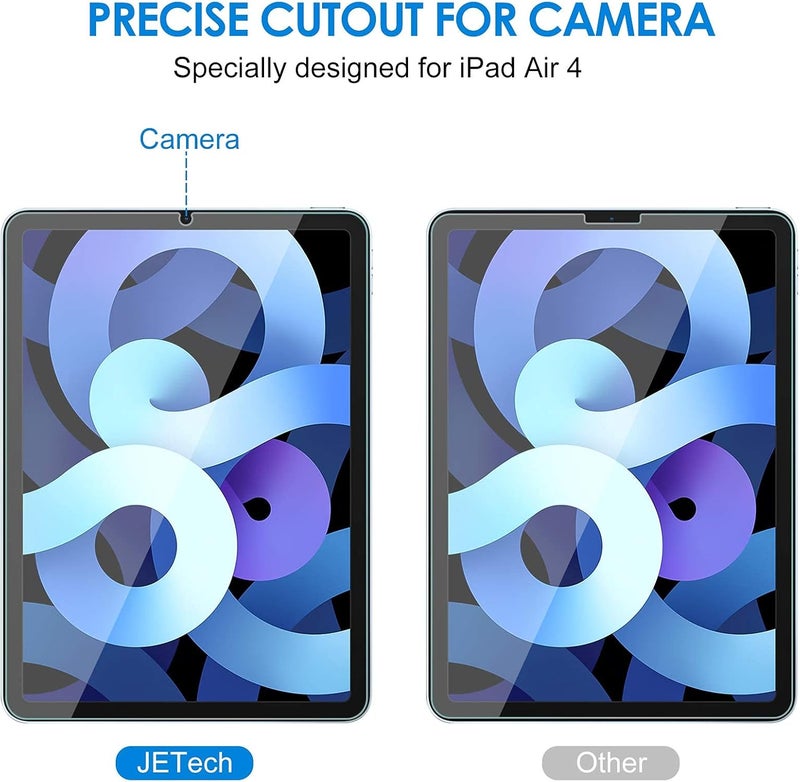 جي تيك واقي شاشة لجهاز iPad Air 5/4 (10.9 بوصة، موديل 2022/2020، الجيل الخامس/الرابع)، غشاء زجاجي مقوى - Image 4