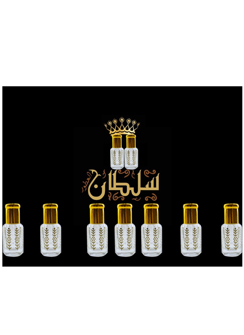 Sultan 9 Pieces Mixed Sultan Perfumes Is Stable and Lasts Long Economical Package 6 Ml 