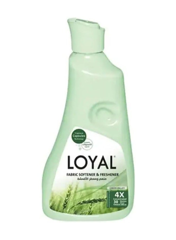 Loyal Fabric Softener & Freshener Concentrated, Green Valley, 30 Washes 750ml