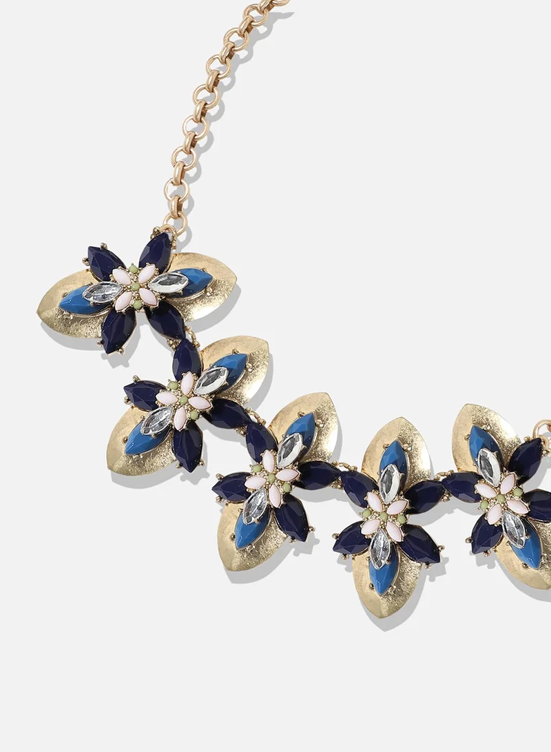 SOHI Designer Statement Stone Artificial Necklace Jewellery