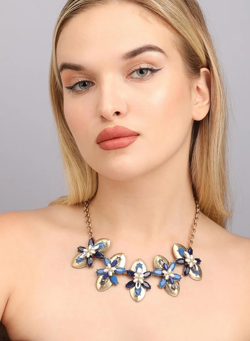 SOHI Designer Statement Stone Artificial Necklace Jewellery