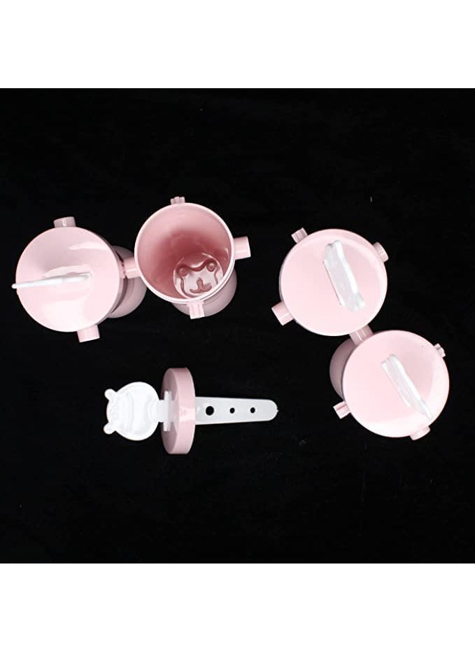 Inaaya INAAYA Reusable Ice Cream Mould Tray Ice Pop Maker Kulfi Candy Ice Lolly Mould for Children and Adults Set of 4 Multicolor  - Image 4