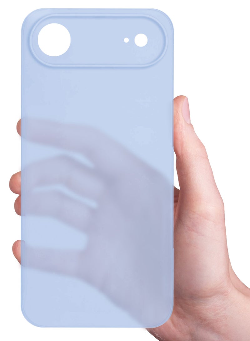 Ultra Thin Case for iPhone 17 Air - 0.3mm Matte Case Cover Air Skin Series Feather-Light Frosted Protective Back Cover - Light Blue - Image 3