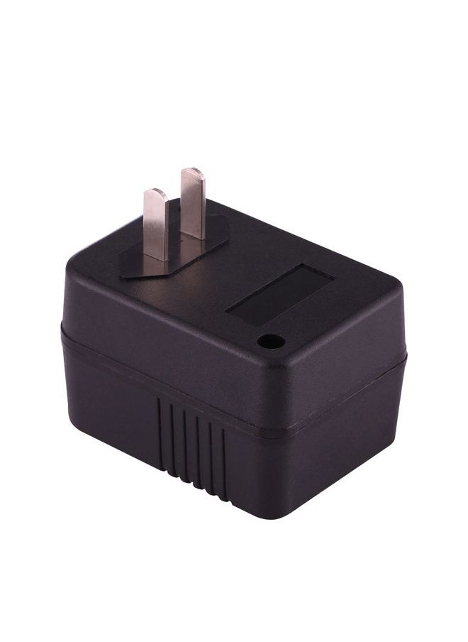 Generic - 110V to 220V 50W AC Power Socket Adapter,  EU/US Plug to US Plug(Black) - Image 1