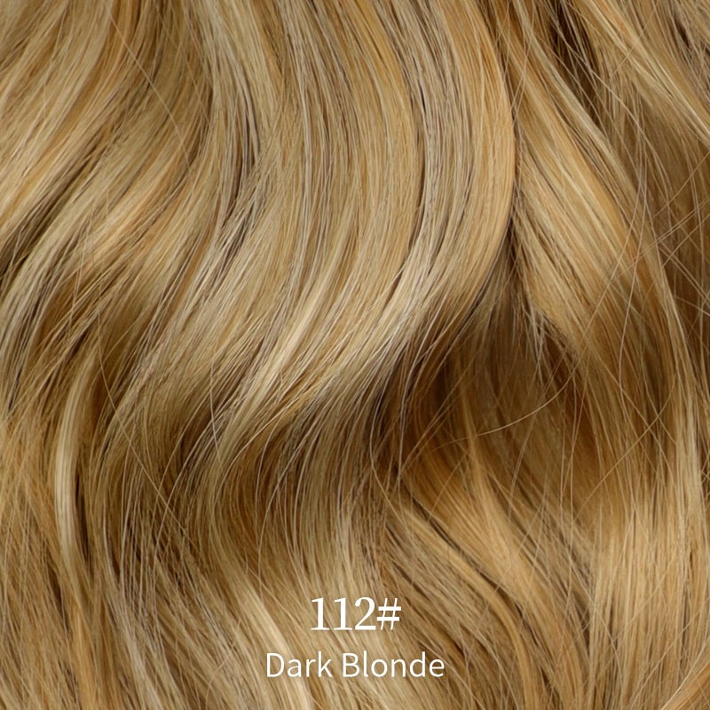 KooKaStyle Invisible Wire Hair Extensions with Transparent Headband Adjustable Size 4 Secure Clips Long Wavy Secret Wire Hairpiece 20 Inch Honey Blonde for Women - Image 3