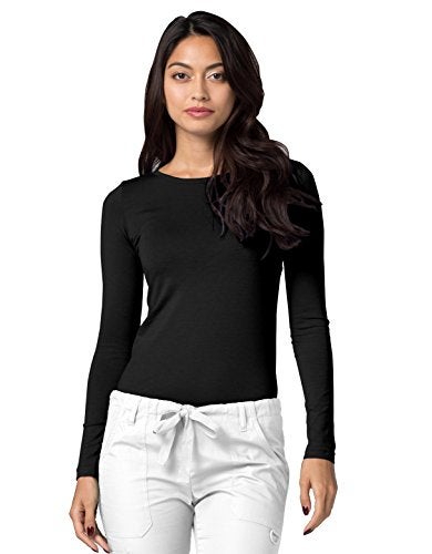 Adar Uniforms Underscrubs for Women 3 Pack - Long Sleeve Underscrub Comfort Tee - 2903 - Black - XL - Image 4