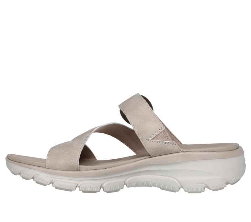 Skechers Women's EASY GOING - SLIDE ON BY casual sandal, Taupe 7.5 M - Image 2