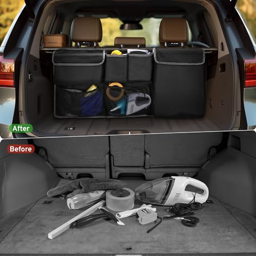 XHRING Car Trunk Organizer Storage Backseat Hanging Bag for Jeep Wrangler Grand Cherokee Renegade Cherokee Compass JL Wagoneer Patriot Liberty JK TJ Commander 24 Door SUV Accessories 20002025 2026 - Image 3
