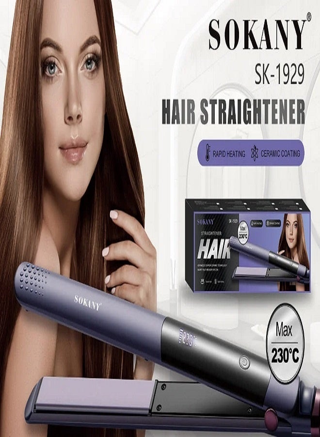 sokany SK-1929 Digital Display Hair Straightener Ceramic 230° - Image 3