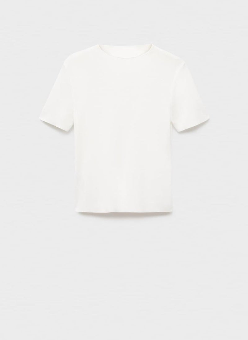 MANGO Short-Sleeved Fine-Knit Sweater  - Image 5