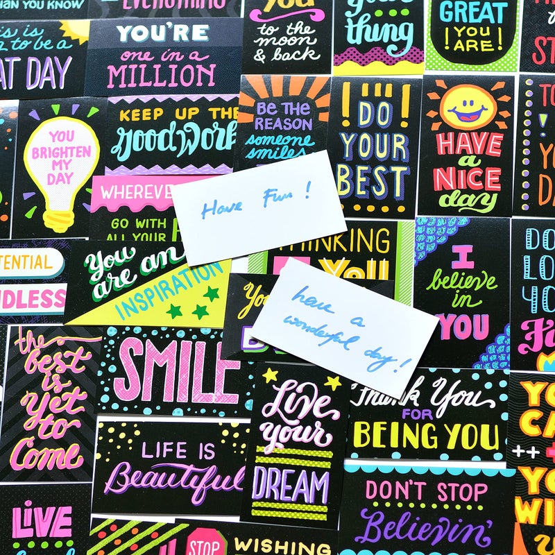 Youngever 300 Pack Motivational Quote Cards, 100 Unique Inspirational Designs Cards, Business Card Sized Encouragement Cards, Gifts for Employees, Thinking of You Gifts, Appreciation Cards - Image 5