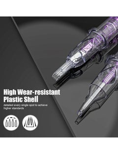 Wormhole Tattoo Wormhole Tattoo Cartridge Needles, 20pcs Mixed Sizes 3RL 5RL 5RM 7RM Disposable Tattoo Needles Cartridge Round Liner Shader Magnum for Cartridge Tattoo Pen Machine Permanent Makeup Tattoo Supplies  - Image 3