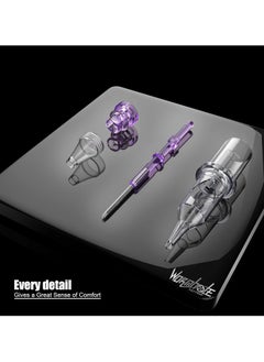 Wormhole Tattoo Wormhole Tattoo Cartridge Needles, 20pcs Mixed Sizes 3RL 5RL 5RM 7RM Disposable Tattoo Needles Cartridge Round Liner Shader Magnum for Cartridge Tattoo Pen Machine Permanent Makeup Tattoo Supplies  - Image 4
