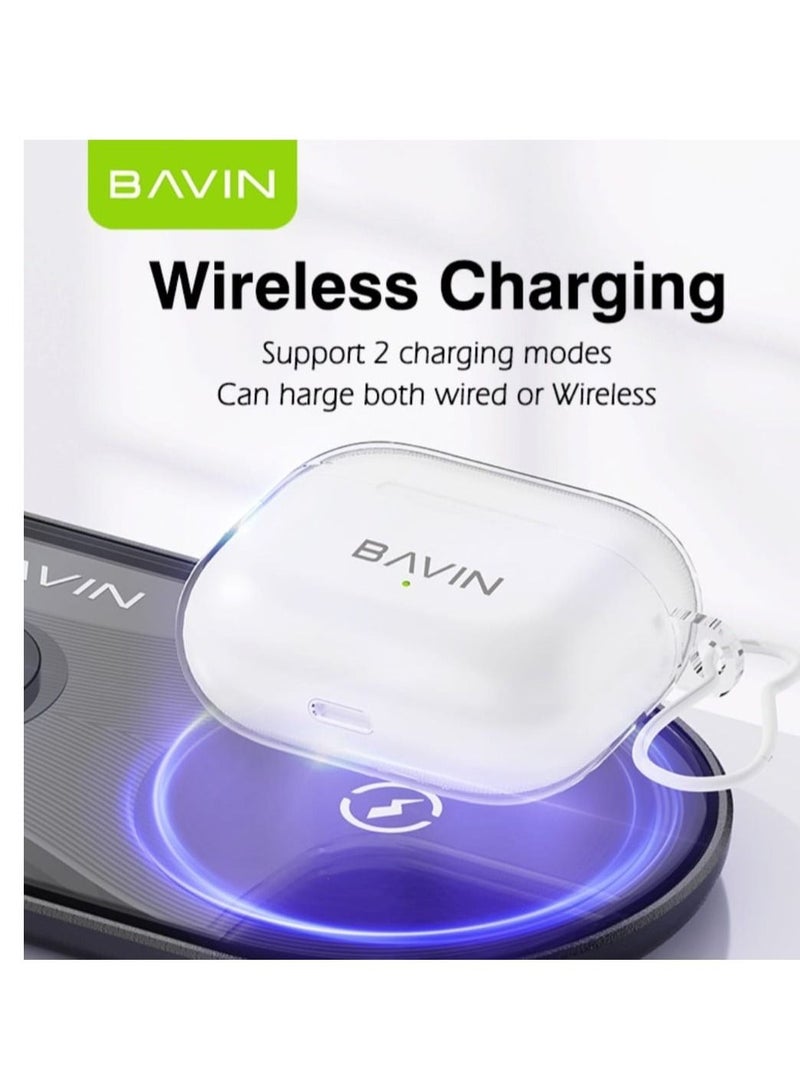 Bavin BAVIN BA37  Wireless Bluetooth Earphone Wireless Charging HiFi Stereo Sound Earbuds Touch Control  - Image 4