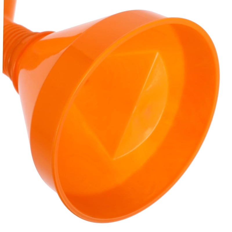 LIFKOME 2pcs Abs Thickened Large Car Funnel for Engine Oil Gasoline Kerosene Transmission Fluid Leak Fueling Funnel for Automotive and Motorcycle Use Orange - Image 3