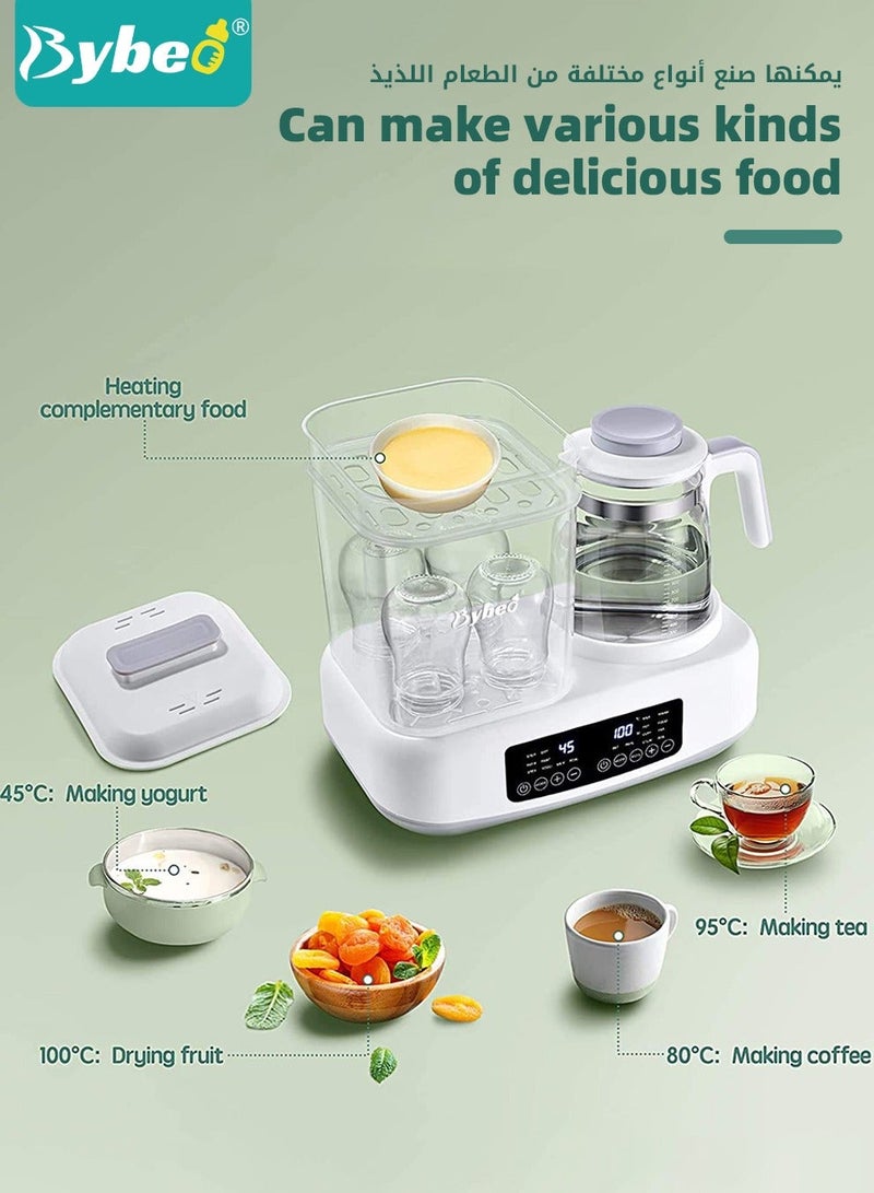 Bybeo 8-in-1 Multifunctional Baby Bottle Sterilizer, Dryer, Warmer & Steamer with Smart Temperature Control - Image 4