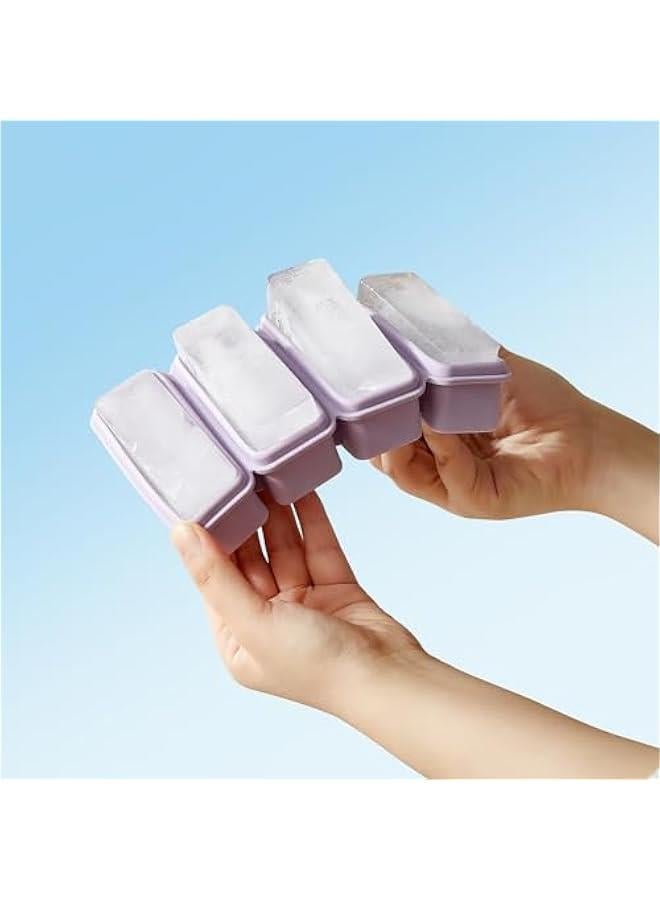 Silicone Ice Cube Molds Widely Use 2 Packs, Ice Cube Tray for Whiskey, Freezer Molds for Soups and Sauces(White) - Image 5