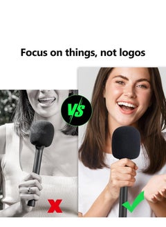 JAJEEK Microphone Cover Foam – Compatible with Multiple Brands, Suitable for Handheld Interview Adapters, Blocks Plosives for Clear Sound Quality  - Image 4