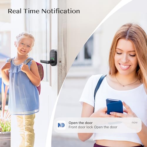 Yamiry WiFi Gateway for YR01 YR05 Smart Lock with Handle,Compatible with Nice Digi App, Remotely Control Keyless Entry Door Lock,Compatible with Alexa to Voice Control Smart Door Lock - Image 4
