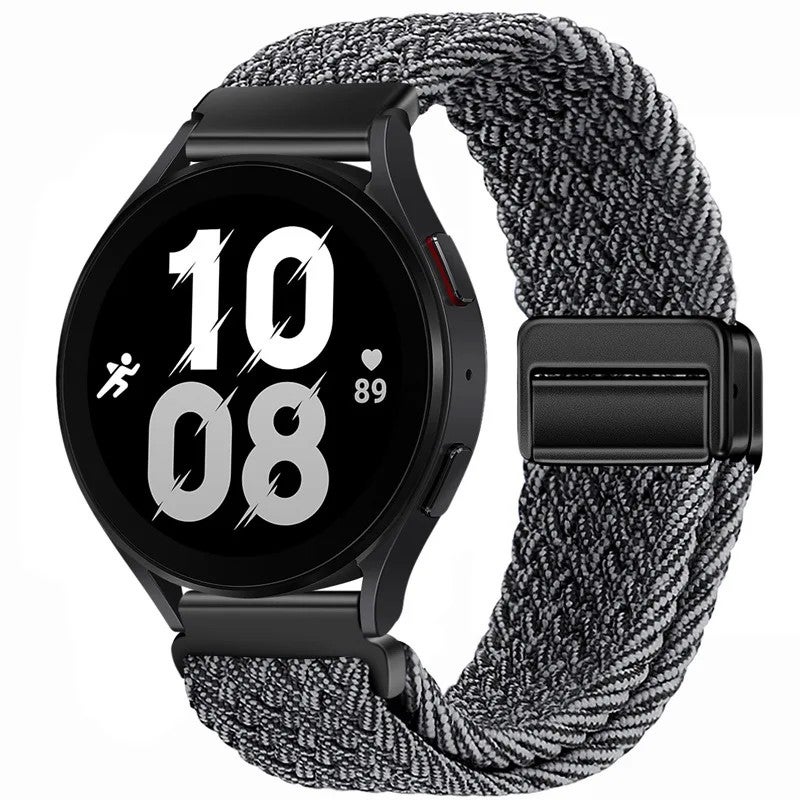 Bluejw Braided Nylon Watch Strap 20mm 22mm Replacement Wristband for Samsung Galaxy Watch and Huawei Smart Watches – Sporty, Durable, Comfortable - Image 1