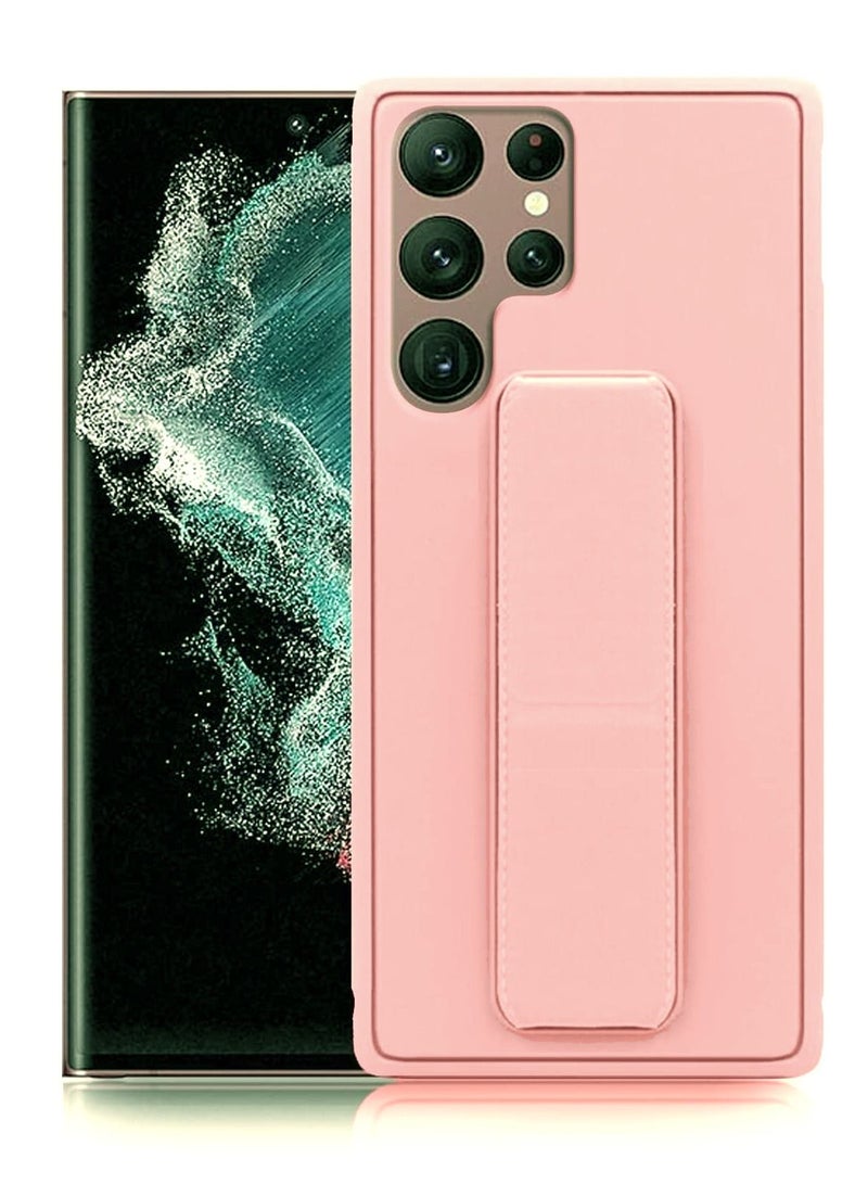 BORTONY Galaxy S22 Ultra Case with Magnetic Stand Holder Silicone Hand Strap Car Mount Kickstand and Finger Grip Case Cover For Samsung Galaxy S22 Ultra - Image 2