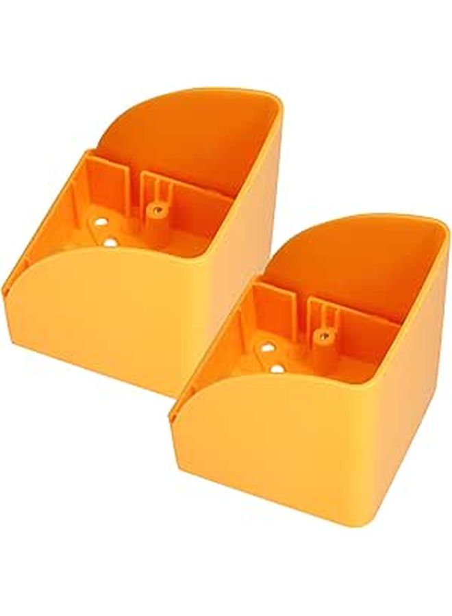 Yellow Waterproof Socket Cover for Outdoor EV Charger 2pcs with Base Weatherproof Outlet Protector Rainproof Electrical Socket - Image 1