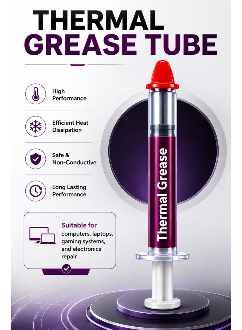 Halnziye Thermal Grease Tube High Performance CPU GPU Cooling Paste Thermal Compound for PC Laptop Electronics Repair - Image 2
