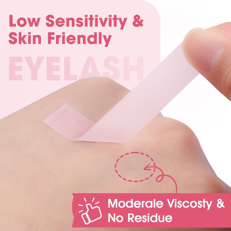 NEOACT 20 Rolls Pink Lash Tape for Eyelash Extensions, Breathable PE Micropore Eyelash Tape, Low Irritation Lash Extension Supplies for Salon and Home Use, 0.47 x 10 Yd - Image 5