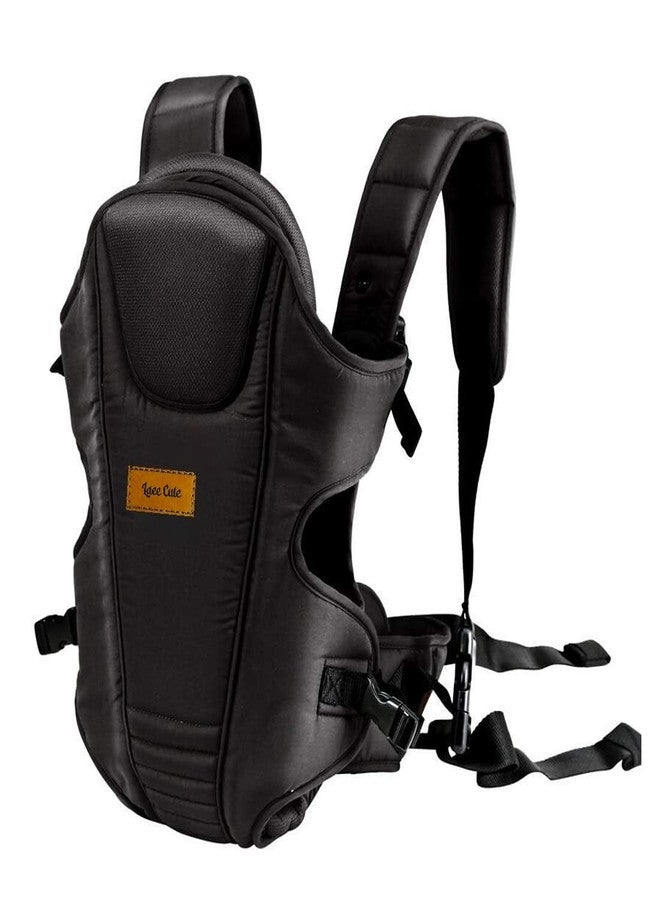 Laee cute 3 in 1 Adjustable Baby Carrier Kangaroo Head Support Safety Belt Sling Backpack Baby Carrier (Full Black) - Image 1