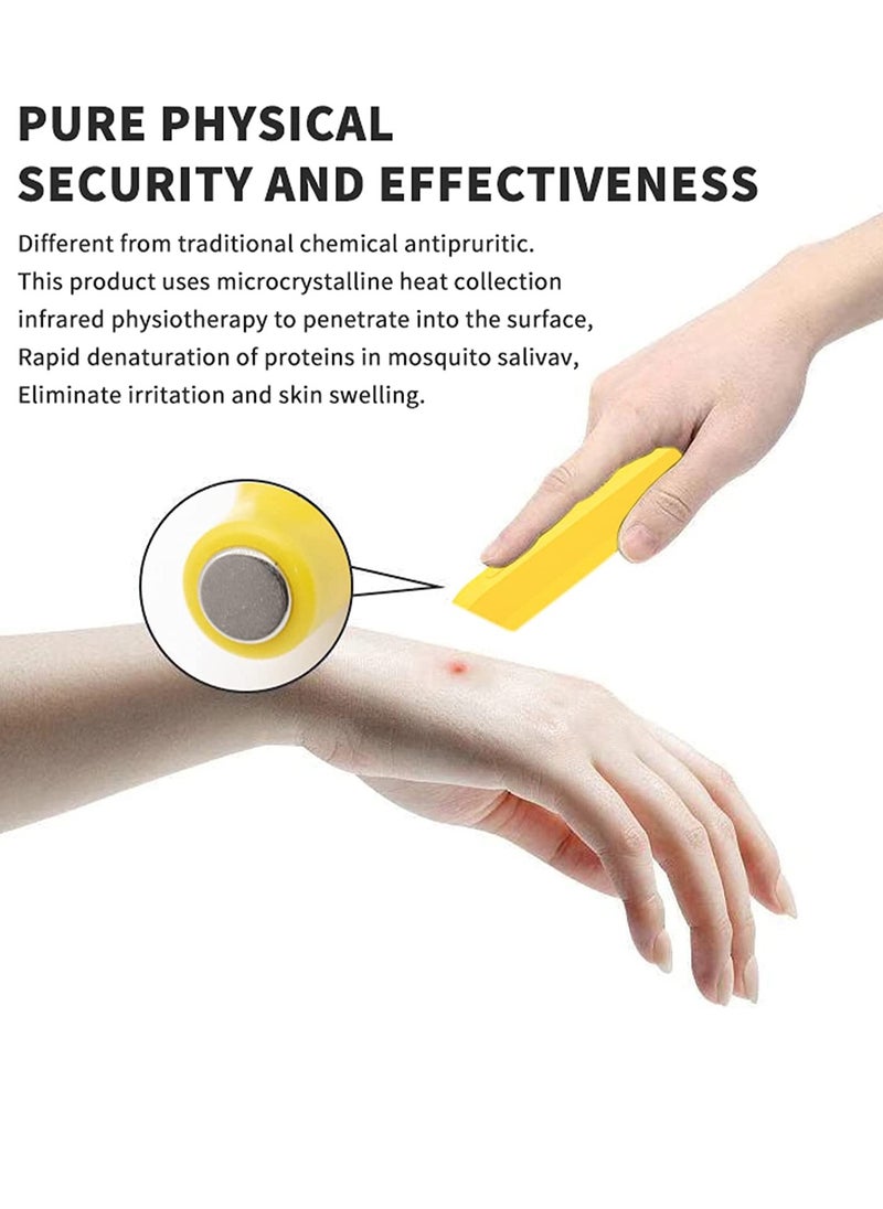 SYOSI Nsect Sting Bite Relief Electronic Mosquito Bites Itching Treatment Tool Thermal Frequency Pulse Anti Pruritic Stick Fast Symptom Relief Reduce Pain Portable USB Rechargeable  - Image 4