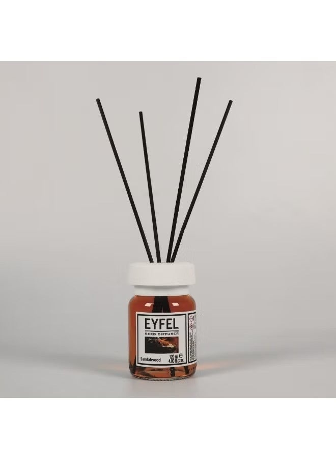 EYFEL Sandalwood Premium Reed Diffuser (120ml) – Warm & Woody Home Fragrance - Image 3