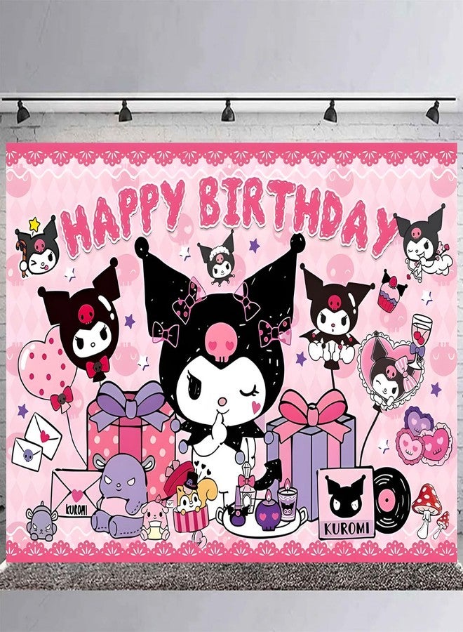 karg Anime Backdrop 5x3 Vinyl Cartoon Anime Birthday Party Supplies Photography Background Picture Photoshoot Cake Table Decor Banner Shoot Drapes Poster - Image 3