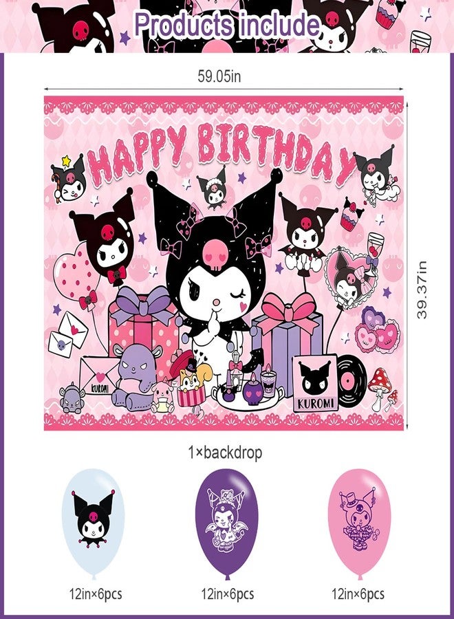 karg Anime Backdrop 5x3 Vinyl Cartoon Anime Birthday Party Supplies Photography Background Picture Photoshoot Cake Table Decor Banner Shoot Drapes Poster - Image 2