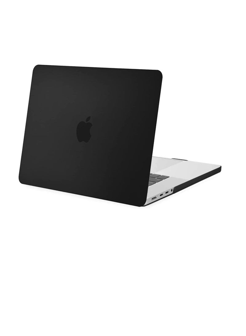 MacBook Pro 16 Inch Hard Cover 2019 Release Translucent Rubber Coated Case Shell for MacBook Pro 16 with Touch Bar and Touch ID Model A2485  Black  - Image 2