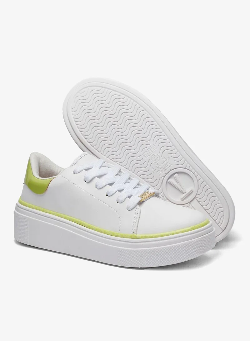 VIZZANO White Comfort Women’s Sneakers – Lace-Up Ladies Sneakers & Casual Sneakers for Girls for Women | Best Price UAE