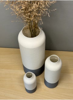 3D Brothers 3 PCs Modern Dual-Tone Vase - Stylish and Elegant Home Deor  - Image 3