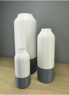 3D Brothers 3 PCs Modern Dual-Tone Vase - Stylish and Elegant Home Deor  - Image 5