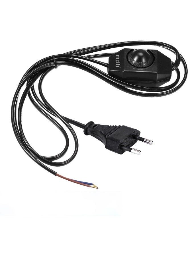 melfi Melfi Leading Edge Dimmer Switch - Effortless Light Control For Salt Lamps, Table Lamps, Incandescent Light Bulb, And More (Black, 2Pin Plug 1.7Mtr)  - Image 1