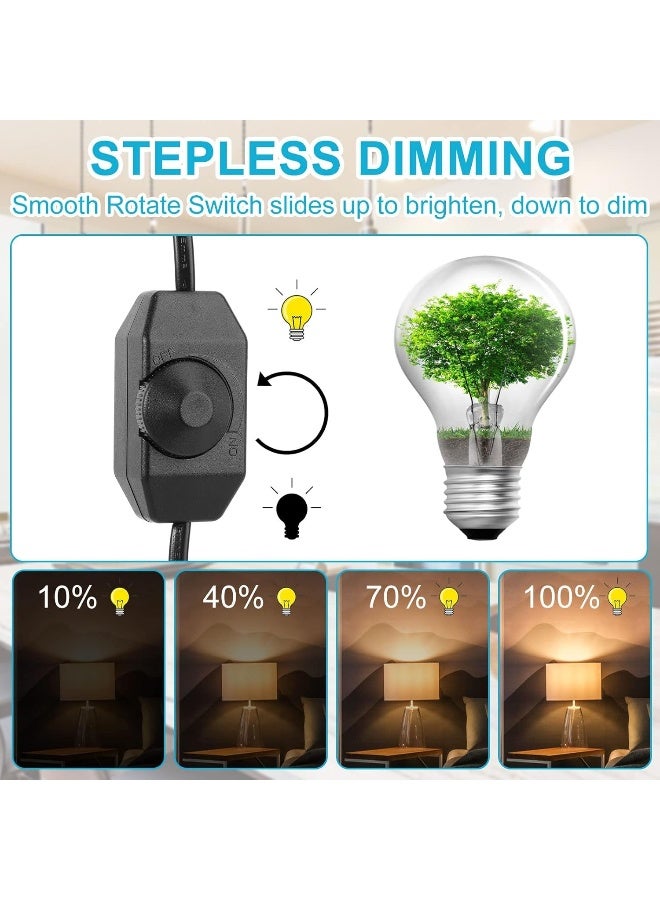 melfi Melfi Leading Edge Dimmer Switch - Effortless Light Control For Salt Lamps, Table Lamps, Incandescent Light Bulb, And More (Black, 2Pin Plug 1.7Mtr)  - Image 4