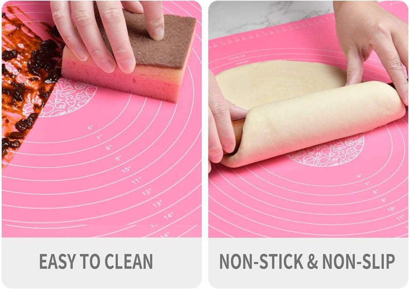 Casa Azul Silicone Roti Mat for Kitchen 100 FoodGrade Chapati Rolling Mat BPA Free NonStick 50 40 cm Chapati Mat AntiSlip Baking Mat Stretchable Silicon Mat Ideal for Baking and Cooking - Image 5