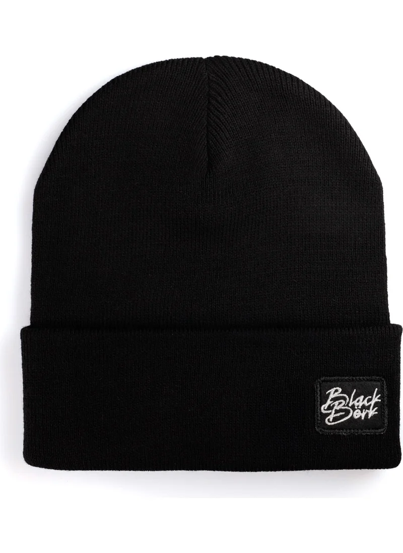 Black Börk BlackBörk V1 Acrylic Bull - Unisex Black Beanie with 1 Code Logo