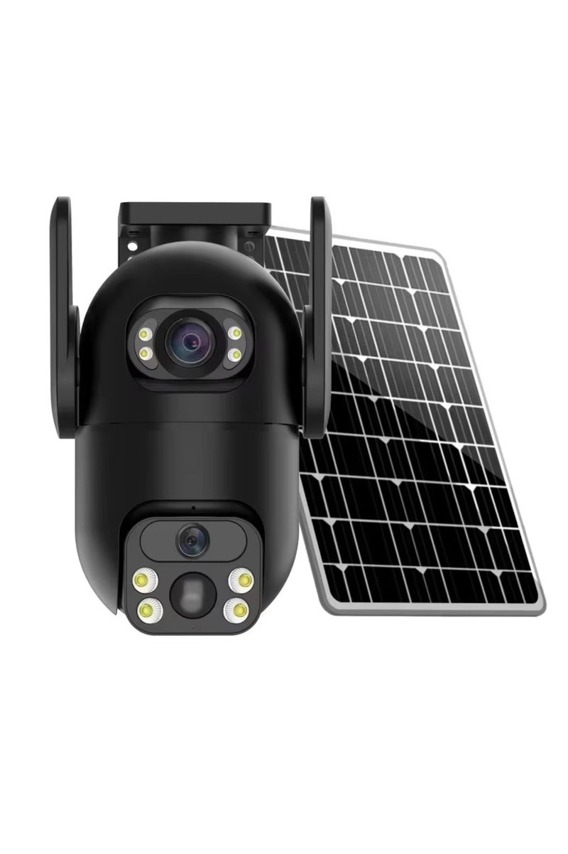 DIGI CORE CCTV Camera For Home 6MP Dual Lens Camera Outdoor Security Camera System For Home & Indoor-Outdoor IP Cameras  (SIM Internet Working Only) With Different Modes 360 Wireless Camera With V380 Pro App Control Built-In Microphone And Speaker Human Detection Solar PTZ Security Cameras, 4G Network Supported Two Way Audio, Night Vision, Intelligent Solar Energy Alert PTZ Camera IP66 Waterproof Camera With 64GB SD Card - Image 3